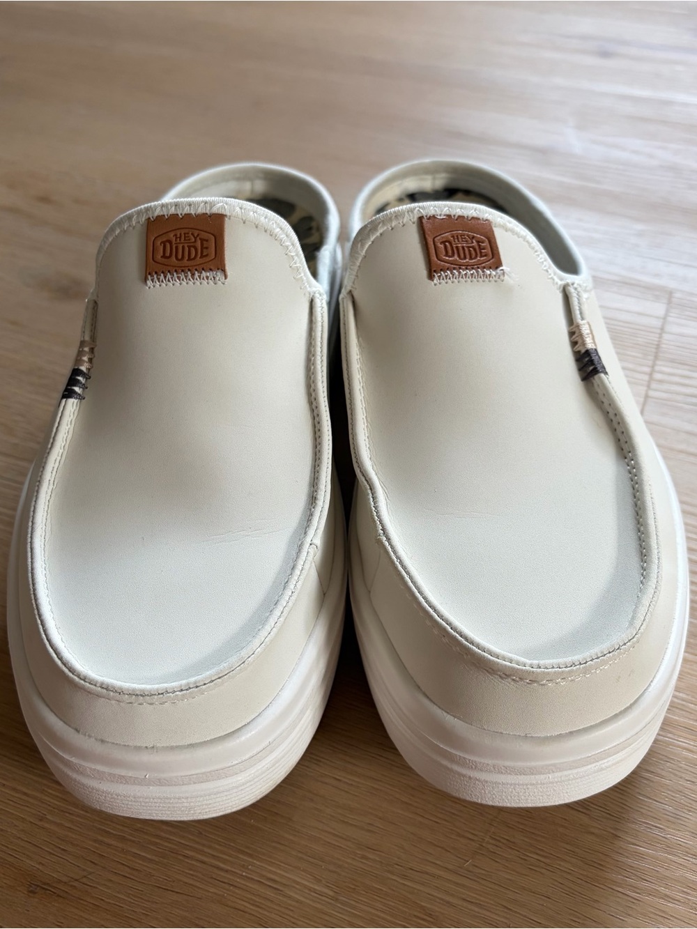 HEY DUDE Austin Lift Classic White Slip-On Loafers - Picture 2 of 9